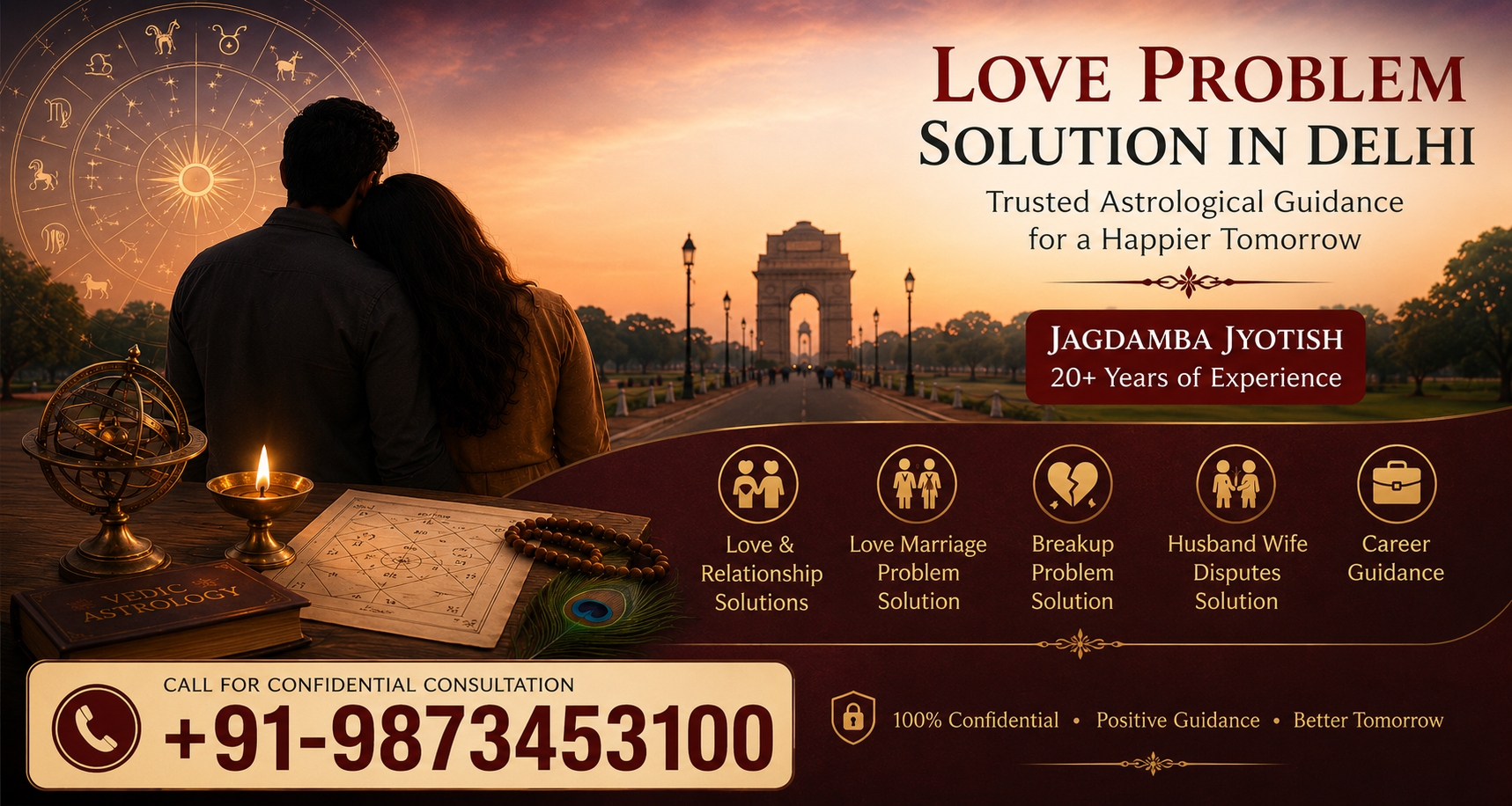 Love Problem Solution in Delhi by Jagdamba Jyotish